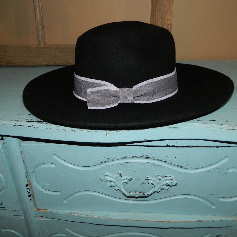 Halogen Wool Fedora Black Hat Womens